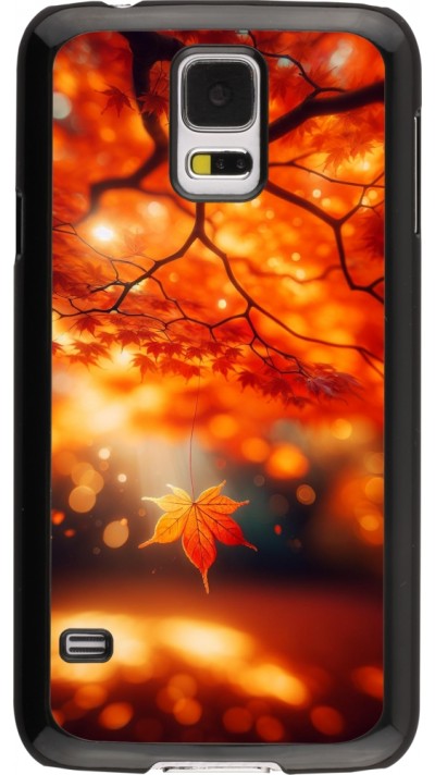 Samsung Galaxy S5 Case Hülle - Herbst Magisch Orange