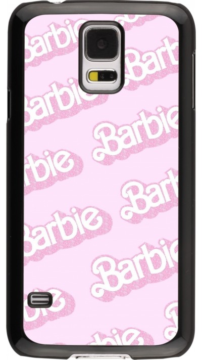Samsung Galaxy S5 Case Hülle - Barbie light pink pattern