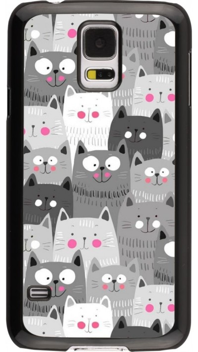 Hülle Samsung Galaxy S5 - Katzenschwärme