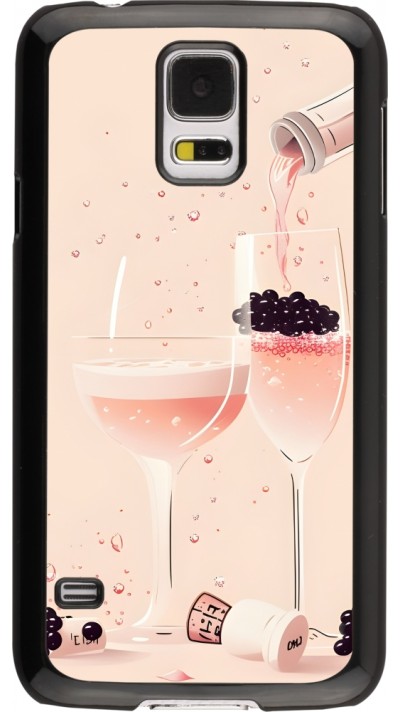 Samsung Galaxy S5 Case Hülle - Champagne Pouring Pink