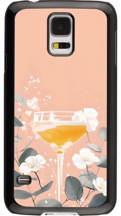 Samsung Galaxy S5 Case Hülle - Cocktail Flowers