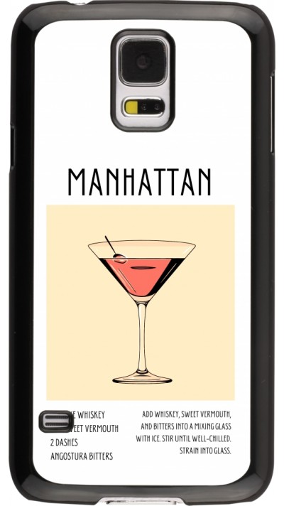 Samsung Galaxy S5 Case Hülle - Cocktail Rezept Manhattan