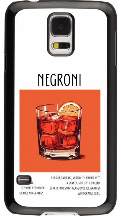 Coque Samsung Galaxy S5 - Cocktail recette Negroni