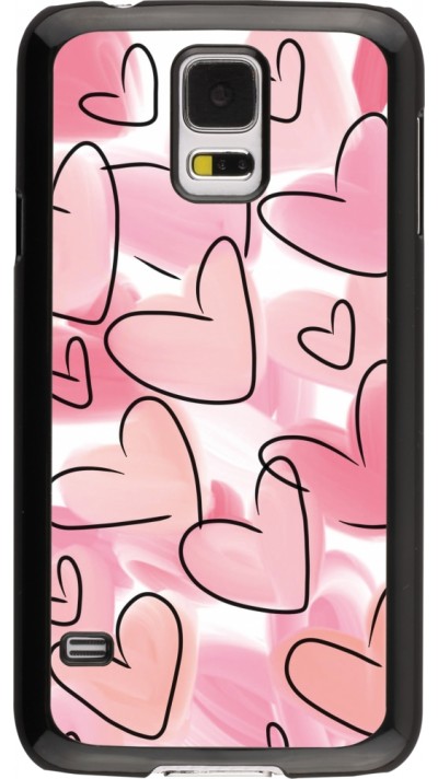 Coque Samsung Galaxy S5 - Easter 2023 pink hearts