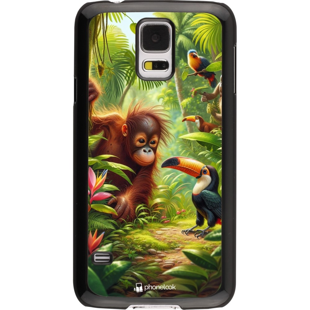 Samsung Galaxy S5 Case Hülle - Tropischer Dschungel Tayrona