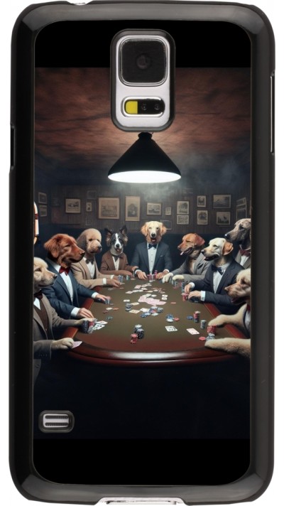 Samsung Galaxy S5 Case Hülle - Die Pokerhunde