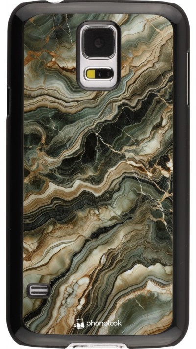 Samsung Galaxy S5 Case Hülle - Oliv Marmor