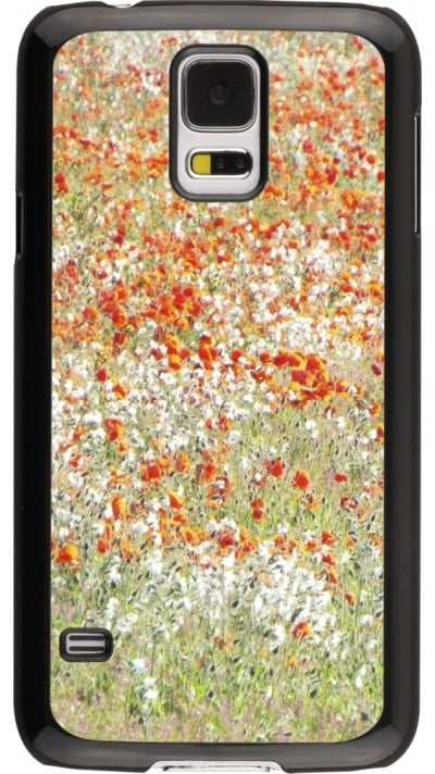 Coque Samsung Galaxy S5 - Petites fleurs peinture
