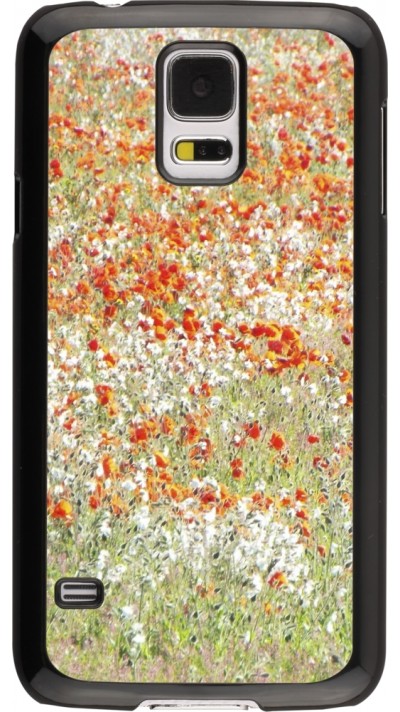 Coque Samsung Galaxy S5 - Petites fleurs peinture