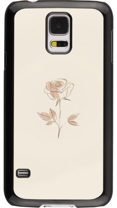 Samsung Galaxy S5 Case Hülle - Rosa Sand Minimalistisch
