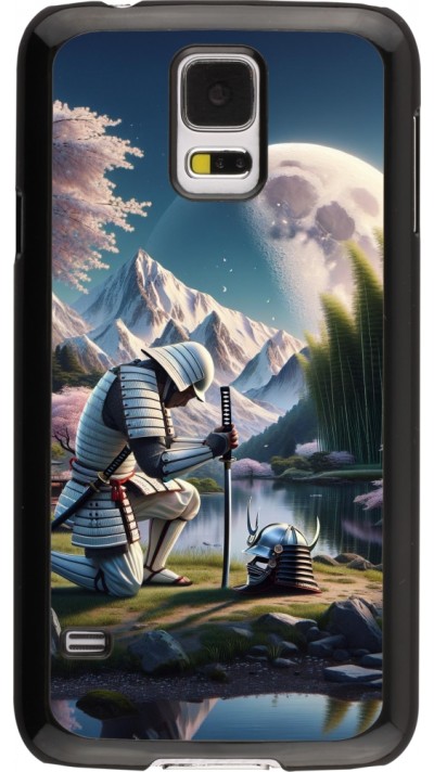 Samsung Galaxy S5 Case Hülle - Samurai Katana Mond