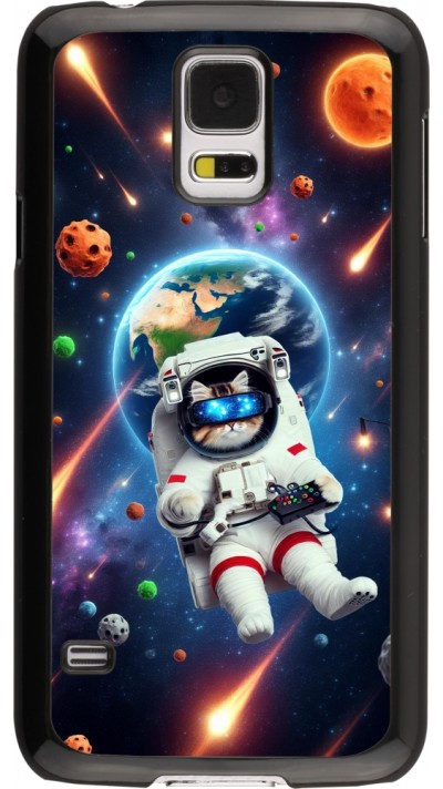 Samsung Galaxy S5 Case Hülle - VR SpaceCat Odyssee