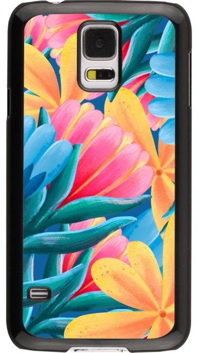 Coque Samsung Galaxy S5 - Spring 23 colorful flowers