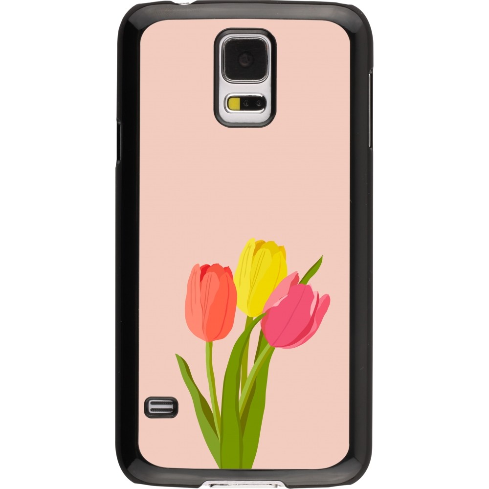 Samsung Galaxy S5 Case Hülle - Spring 23 tulip trio