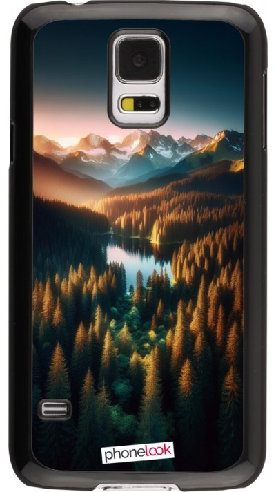 Coque Samsung Galaxy S5 - Sunset Forest Lake