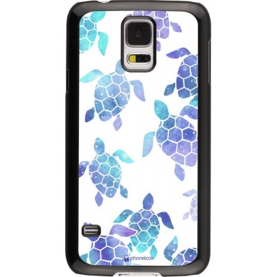 Coque Samsung Galaxy S5 - Turtles pattern watercolor