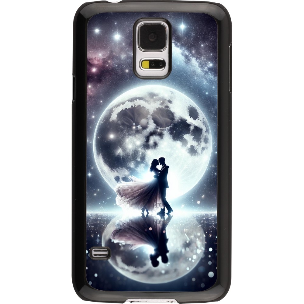 Samsung Galaxy S5 Case Hülle - Valentin 2024 Liebe unter dem Mond