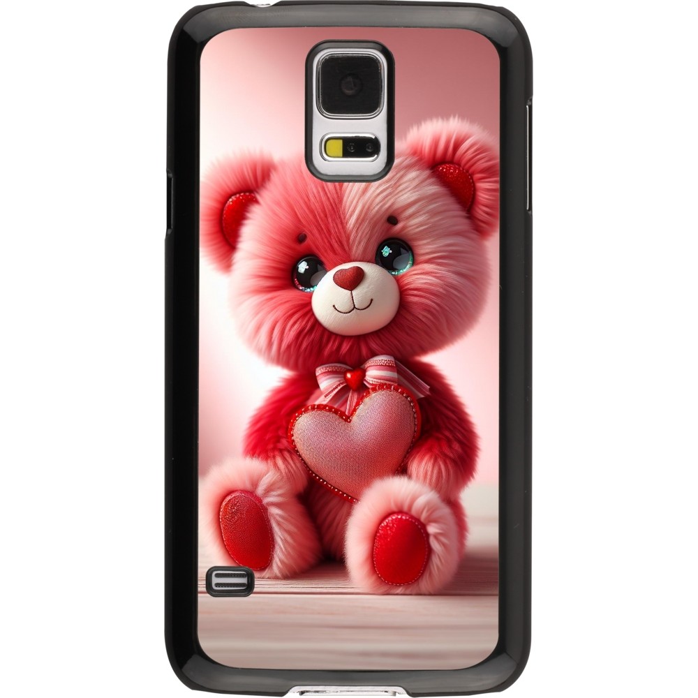 Coque Samsung Galaxy S5 - Valentine 2024 Ourson rose