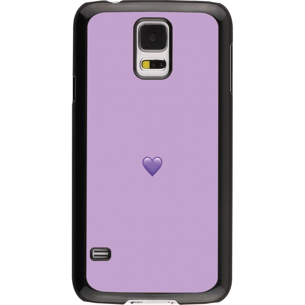 Coque Samsung Galaxy S5 - Valentine 2023 purpule single heart