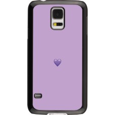 Samsung Galaxy S5 Case Hülle - Valentine 2023 purpule single heart
