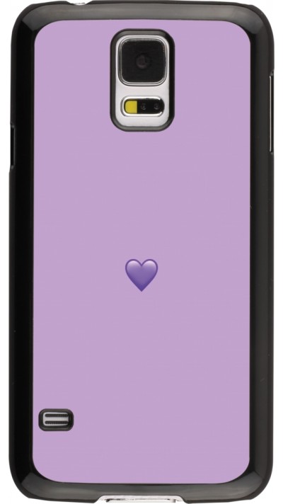 Coque Samsung Galaxy S5 - Valentine 2023 purpule single heart