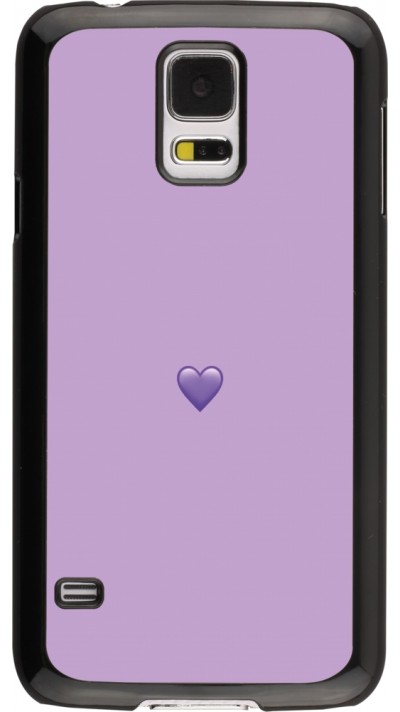 Samsung Galaxy S5 Case Hülle - Valentine 2023 purpule single heart