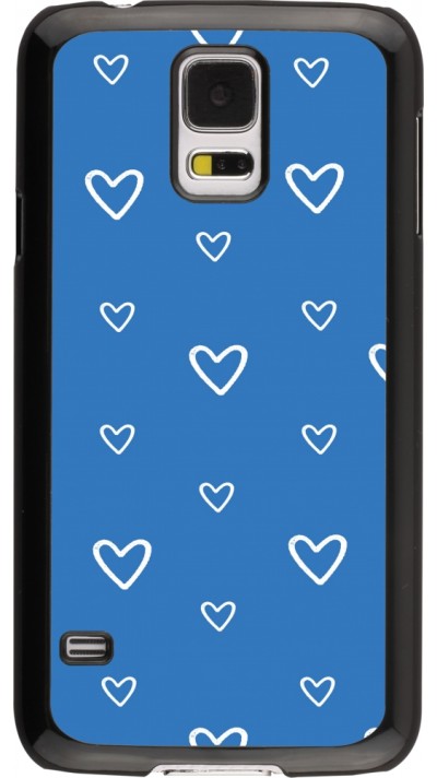 Coque Samsung Galaxy S5 - Valentine 2023 blue hearts