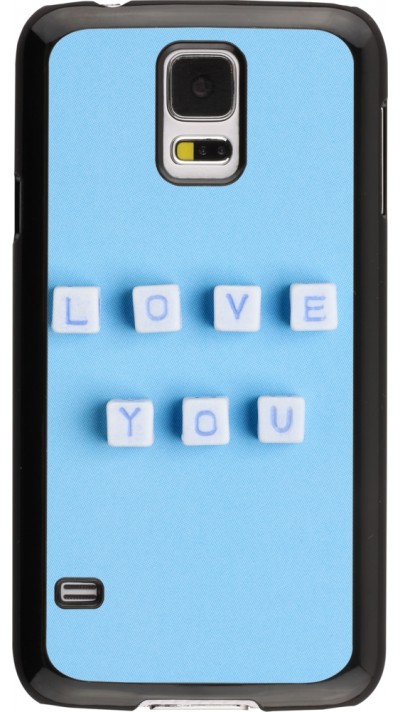 Coque Samsung Galaxy S5 - Valentine 2023 blue love you