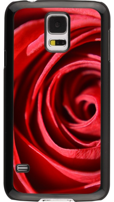 Coque Samsung Galaxy S5 - Valentine 2023 close up rose