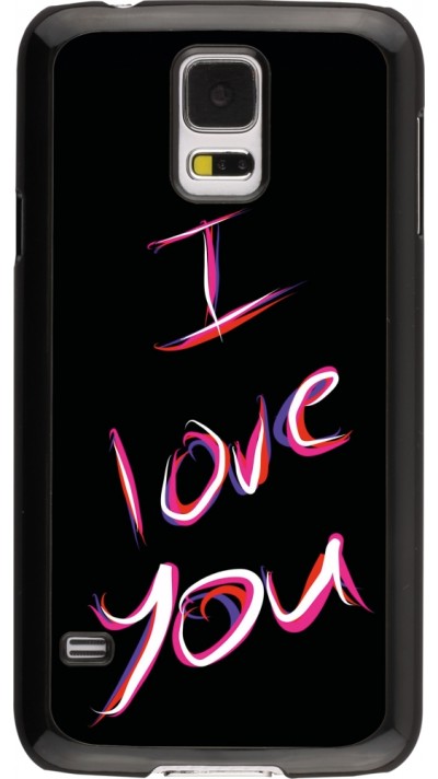 Coque Samsung Galaxy S5 - Valentine 2023 colorful I love you