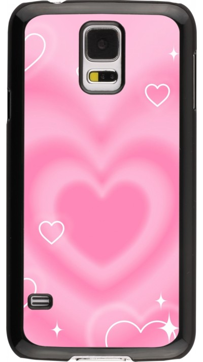 Coque Samsung Galaxy S5 - Valentine 2023 degraded pink hearts