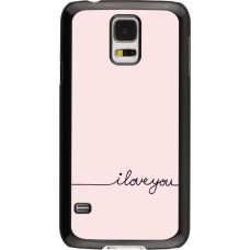 Samsung Galaxy S5 Case Hülle - Valentine 2023 i love you writing