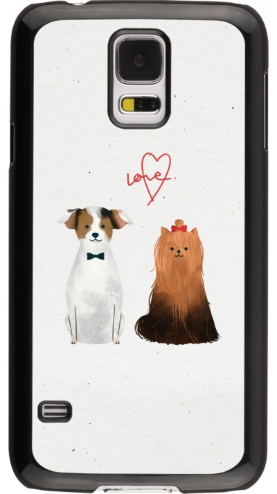 Coque Samsung Galaxy S5 - Valentine 2023 love dogs