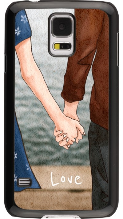 Coque Samsung Galaxy S5 - Valentine 2023 lovers holding hands