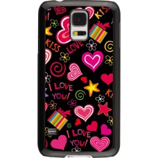 Samsung Galaxy S5 Case Hülle - Valentine 2023 love symbols
