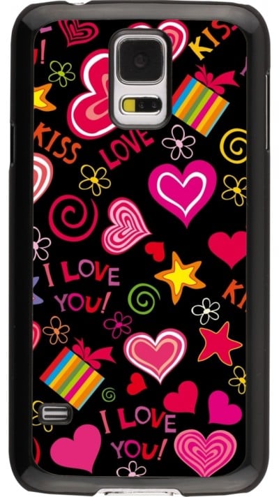 Coque Samsung Galaxy S5 - Valentine 2023 love symbols