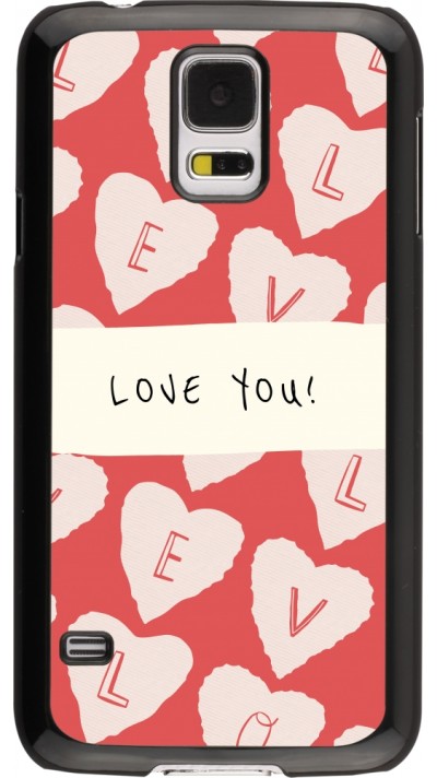 Coque Samsung Galaxy S5 - Valentine 2023 love you note