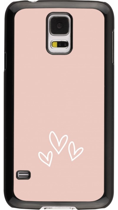 Coque Samsung Galaxy S5 - Valentine 2023 three minimalist hearts