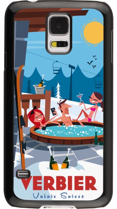 Samsung Galaxy S5 Case Hülle - Verbier Mountain Jacuzzi