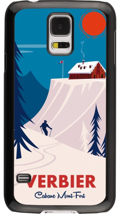 Samsung Galaxy S5 Case Hülle - Verbier Cabane Mont-Fort