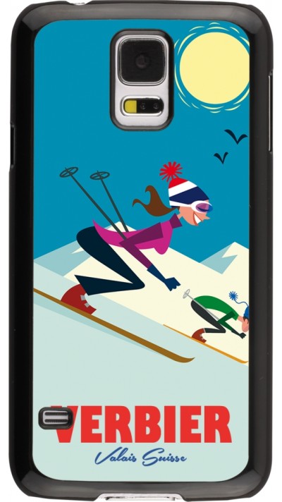 Coque Samsung Galaxy S5 - Verbier Ski Downhill
