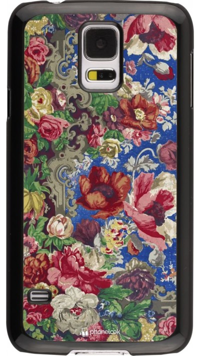 Coque Samsung Galaxy S5 - Vintage Art Flowers