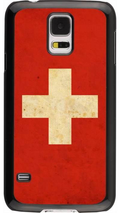 Hülle Samsung Galaxy S5 - Vintage Flag SWISS