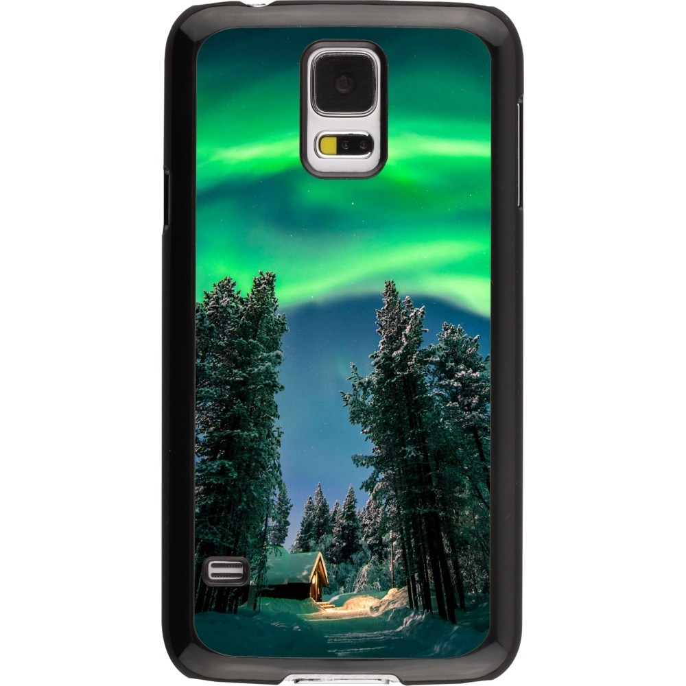 Samsung Galaxy S5 Case Hülle - Winter 22 Northern Lights