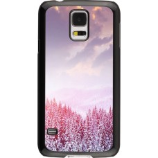 Samsung Galaxy S5 Case Hülle - Winter 22 Pink Forest
