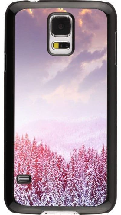 Coque Samsung Galaxy S5 - Winter 22 Pink Forest