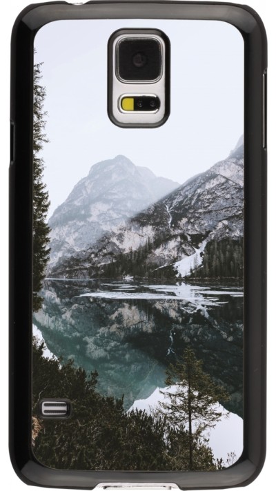 Samsung Galaxy S5 Case Hülle - Winter 22 snowy mountain and lake