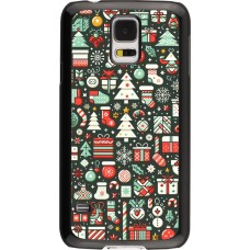 Samsung Galaxy S5 Case Hülle - Weihnachten 2023 Flachmuster