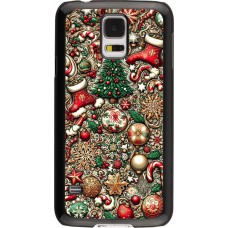 Samsung Galaxy S5 Case Hülle - Weihnachten 2023 Mikromuster