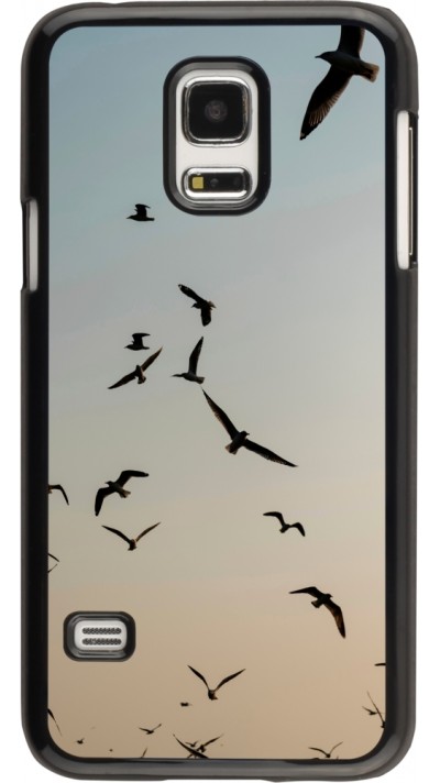 Coque Samsung Galaxy S5 Mini - Autumn 22 flying birds shadow